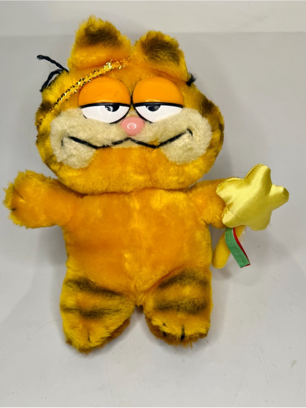 Vintage Dakin 1981 Garfield Plush 6” Guardian Angel Wings Stuffed Animal